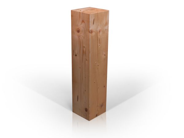 Blumensäule Dekosäule Blumenständer Fichte massiv eichefarbig 19x19 Höhe 80 cm